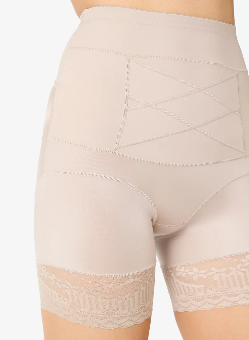 Ginger  2PC High Waist Tummy Control Shapewear with Lace Trim for Women | Best Price UAE